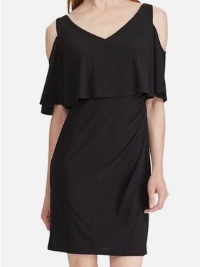 American Living Midi Dress with Overlay. Evening or day minimal capsule SZ 14
